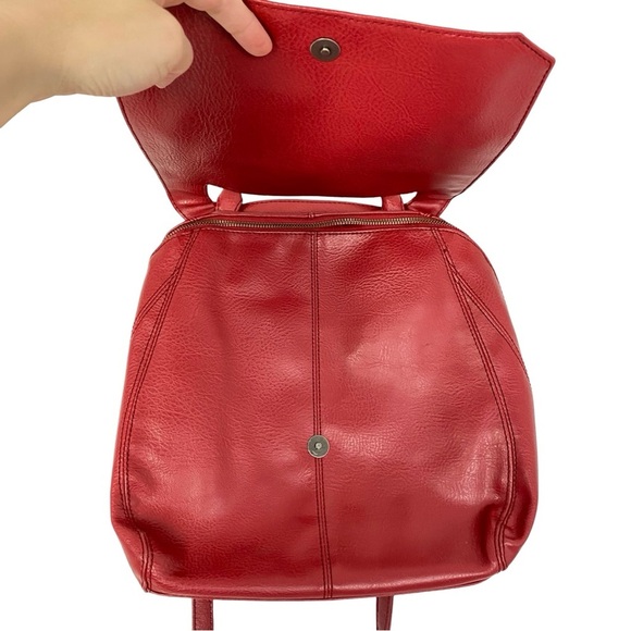 Matt & Nat Vegan Crossbody Bag Purse Red Adjustable Strap Cross Body - Picture 3 of 16